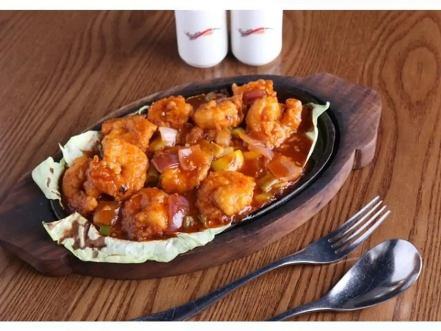 Prawns Chilli Hot Plate