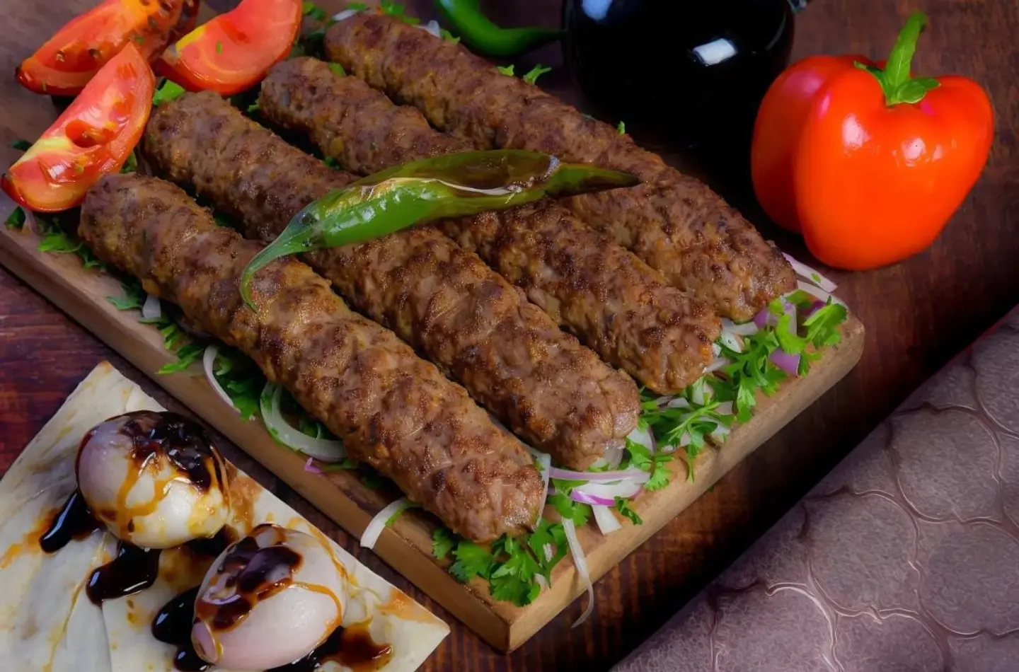 كباب لحم البقر التركي