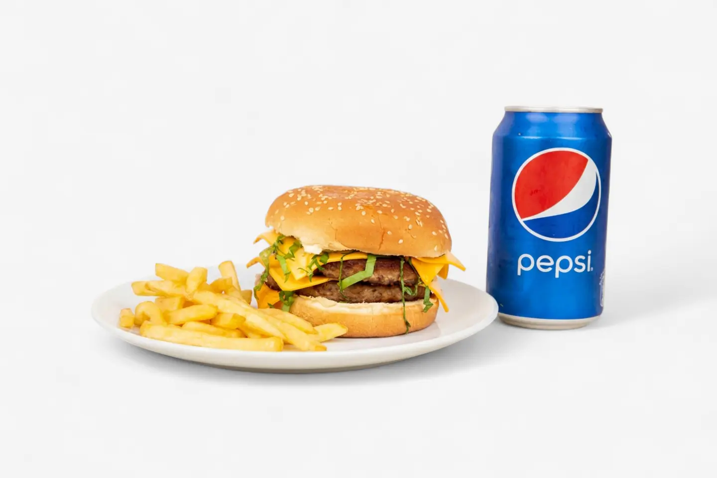Double Chicken Burger Meal