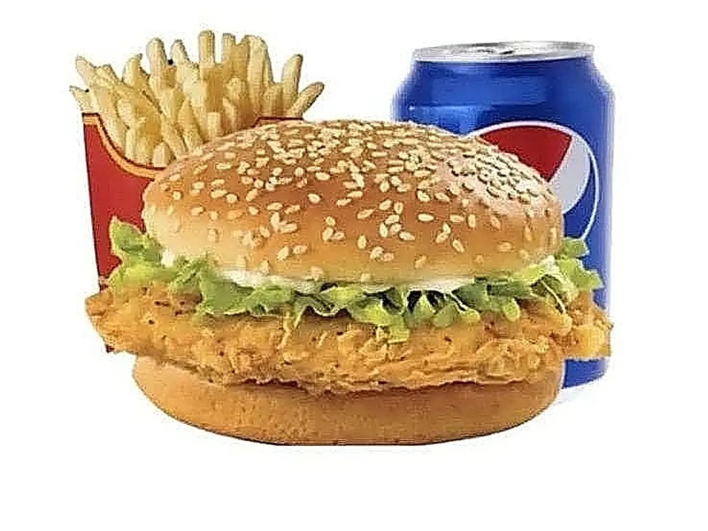 وجبة برجر دجاج زنجر