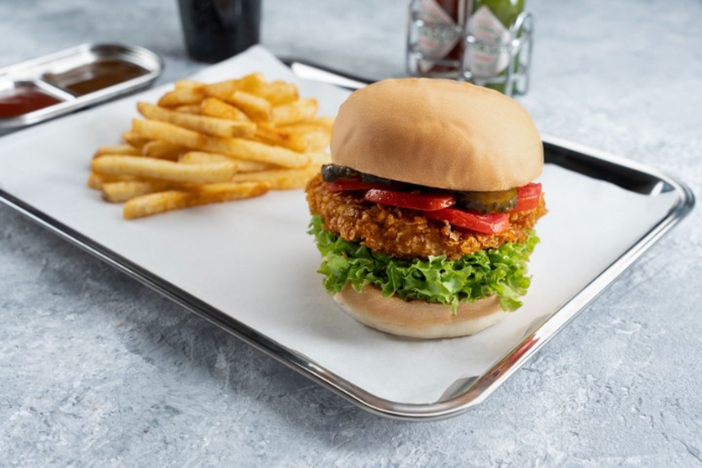 Chicken Strips Burger