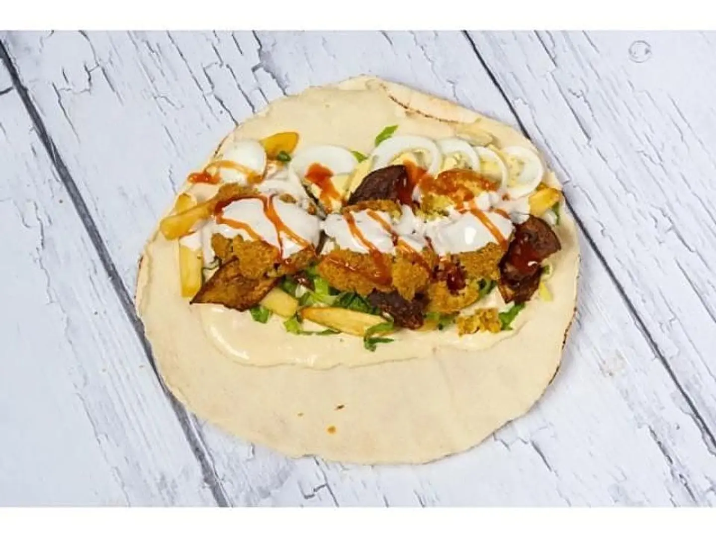 سندوتش فلافل مشكل بالجبنه