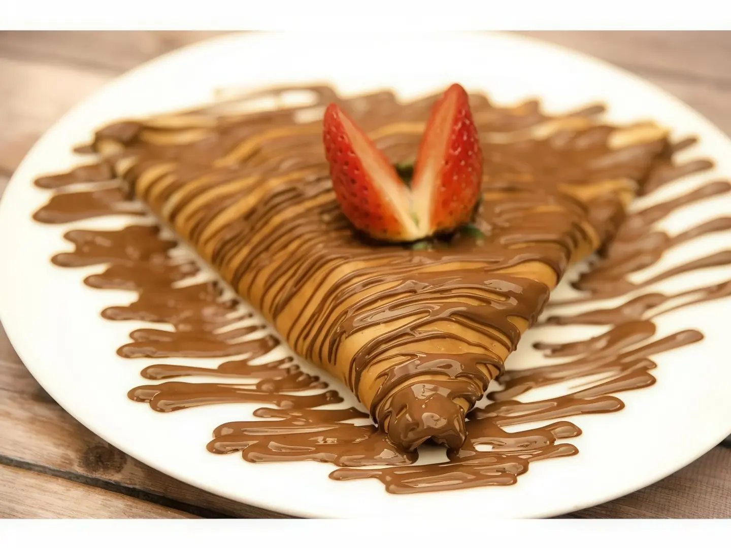 Sweet Crepe With Nutella Chocolate