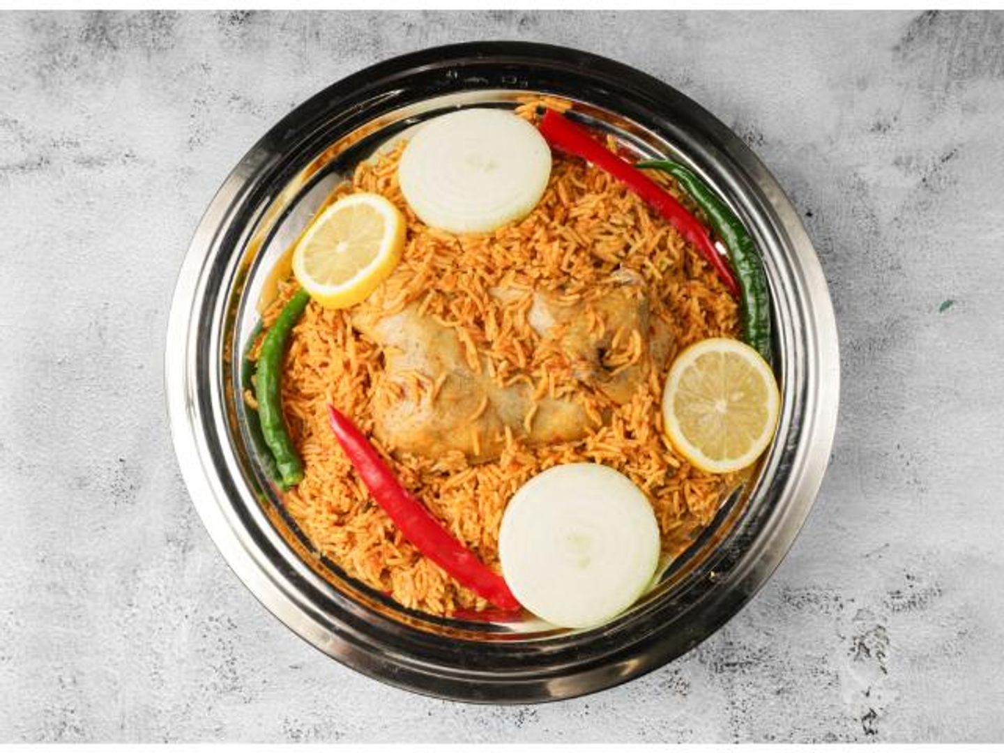 Half A Madghot Chicken With Rice