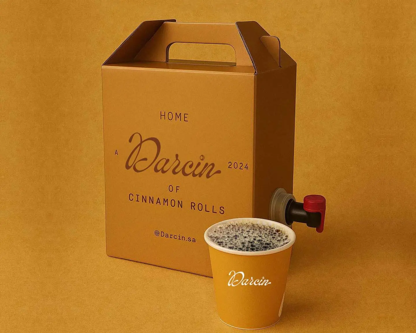 بوكس القهوة السوداء صغير 4 اكواب