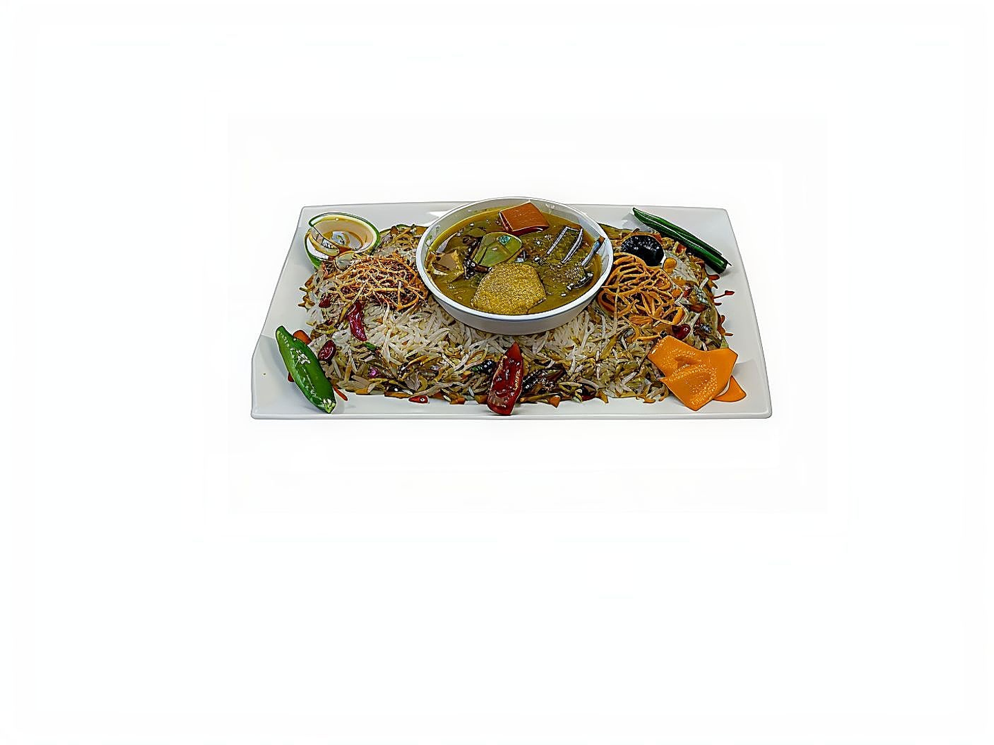 Burma Meat With Deira Shabi Rice