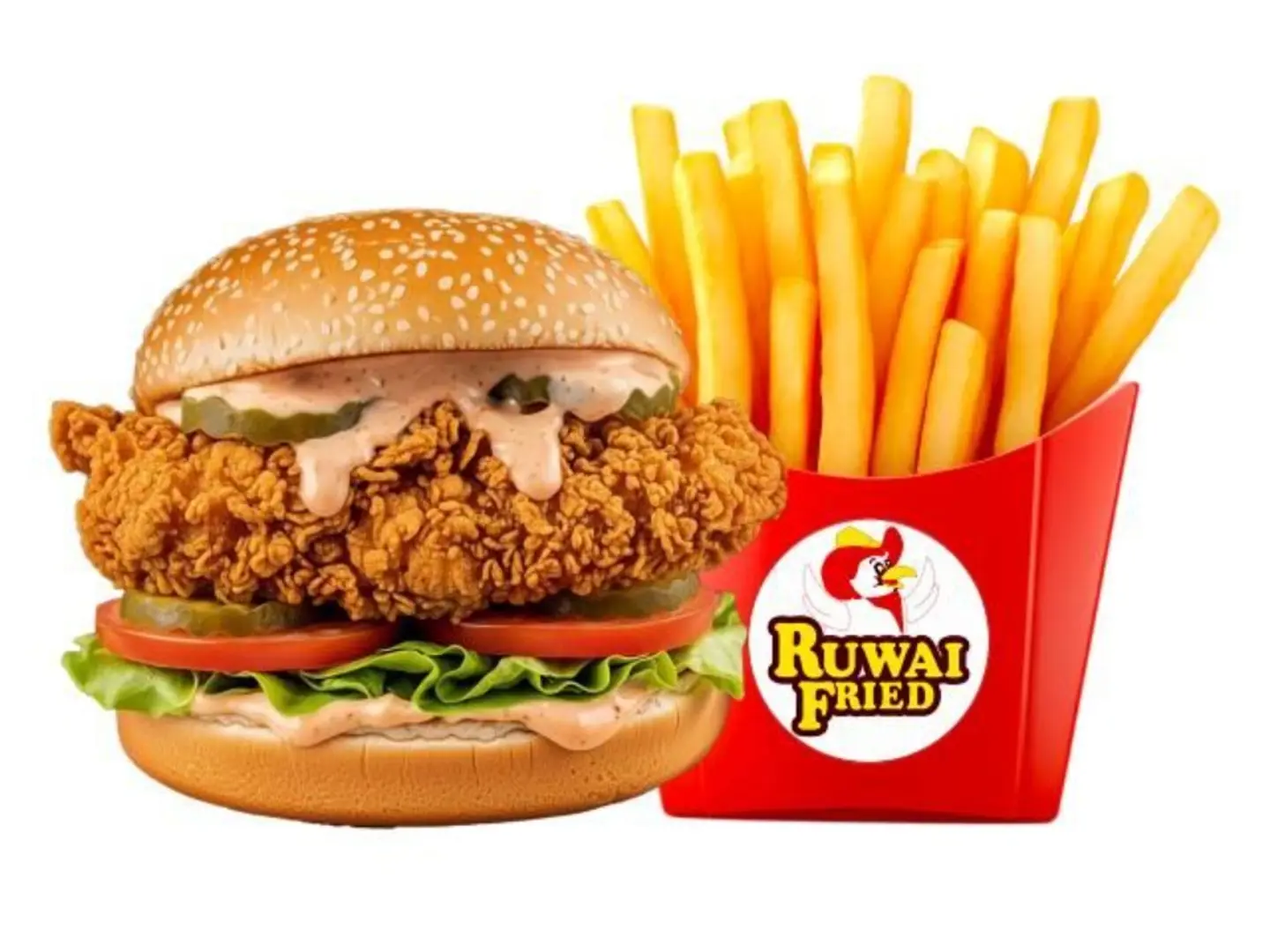 Zinger Burger With Fries
