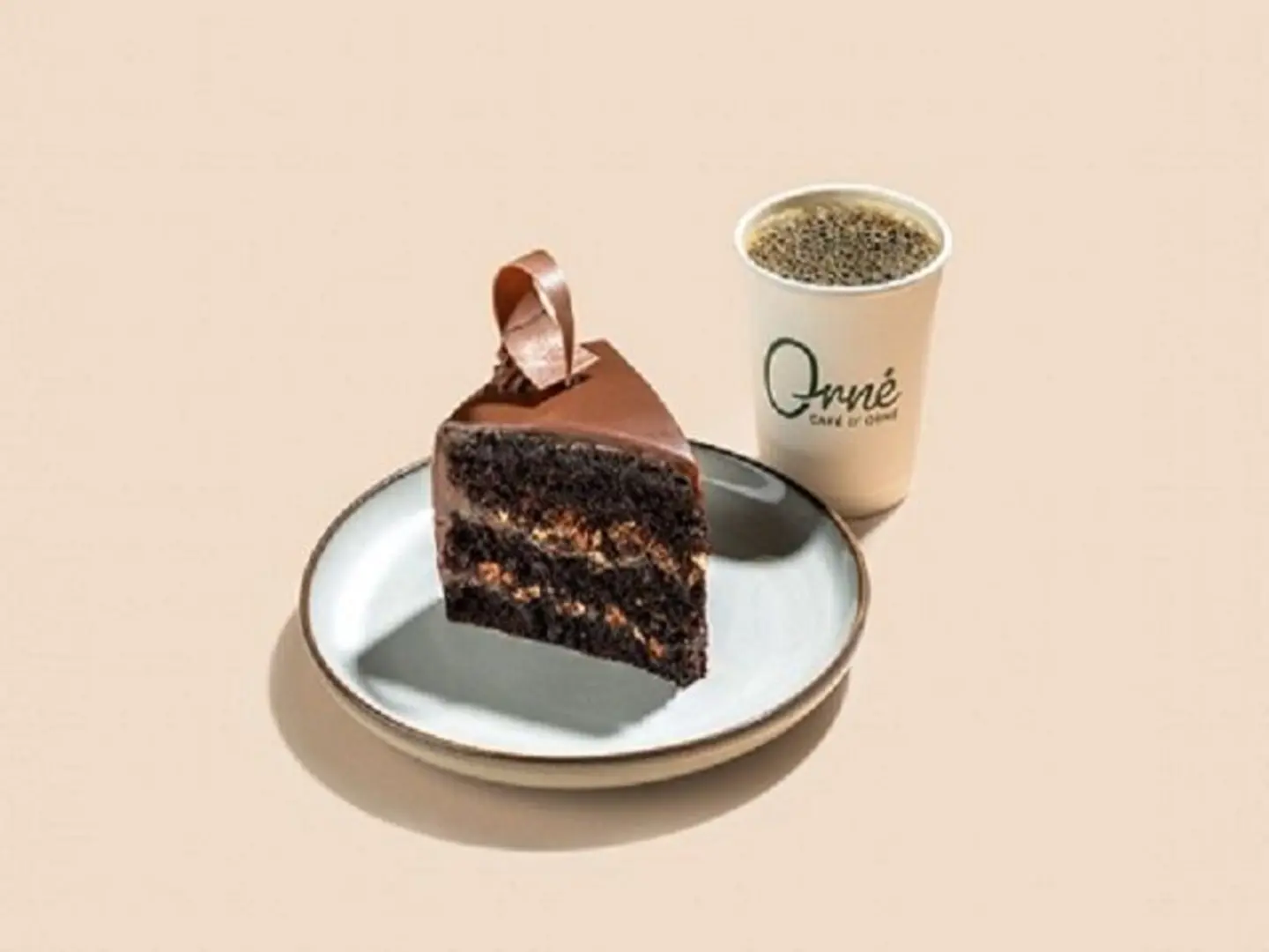 Chocolate Pecan Cake With Coffee Day