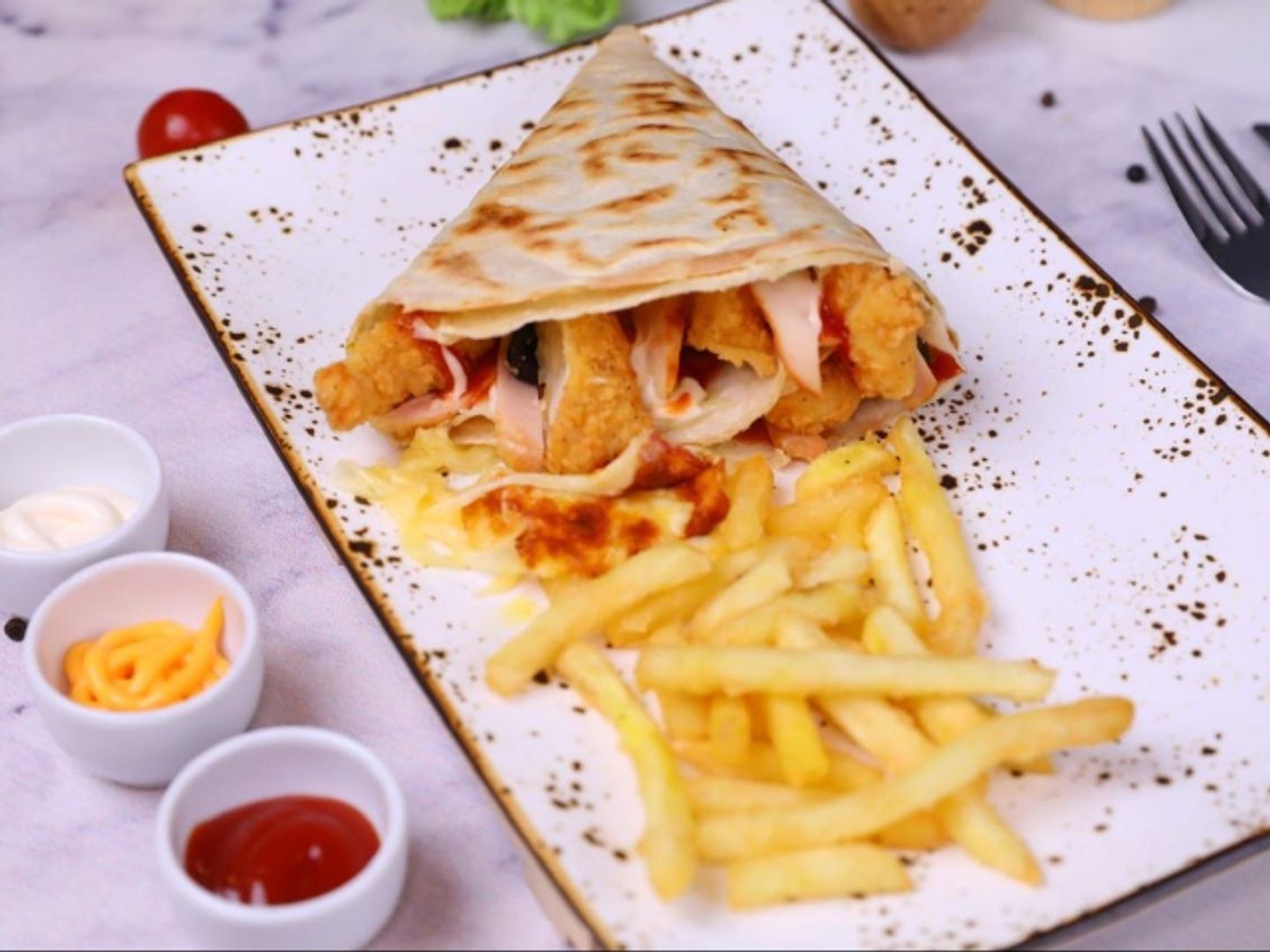 Chicken Paneer Crepe