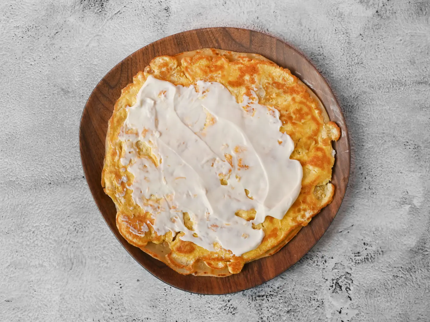 فطيرة بيض مع جبنة سايل