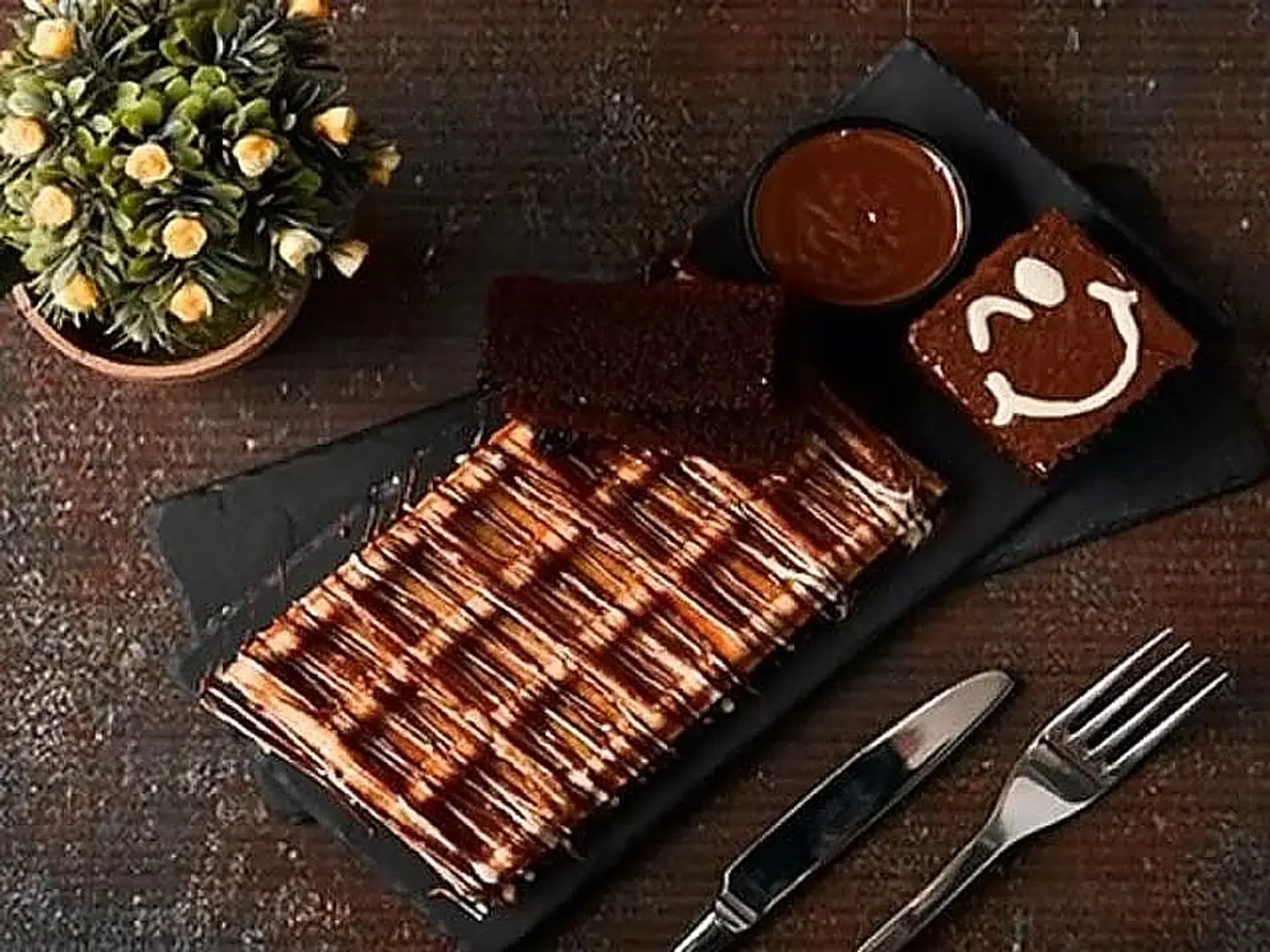Waffle Brownies