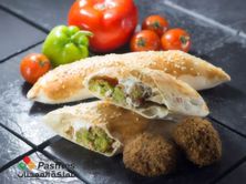 فلافل مع لبنة