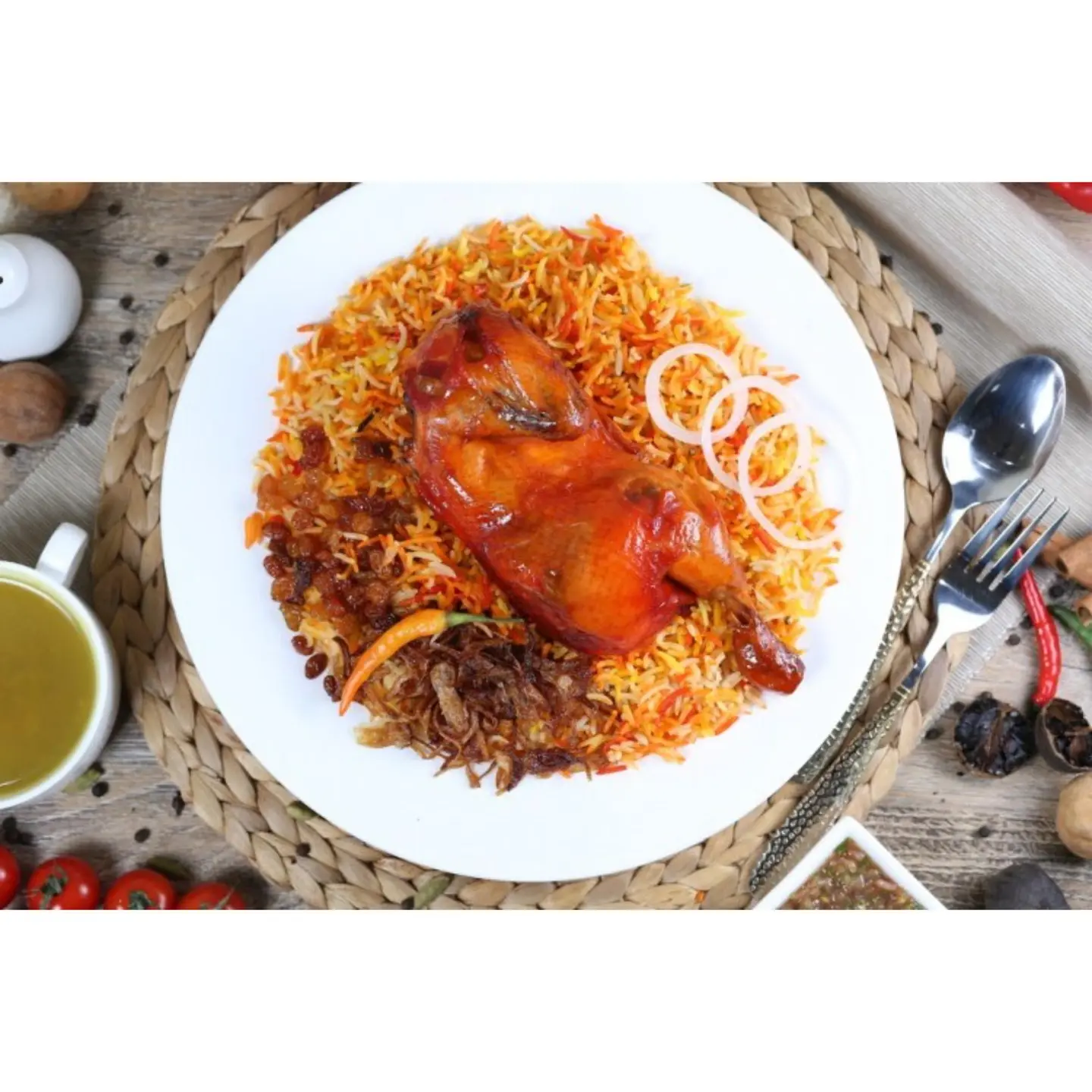 نص دجاج مندي
