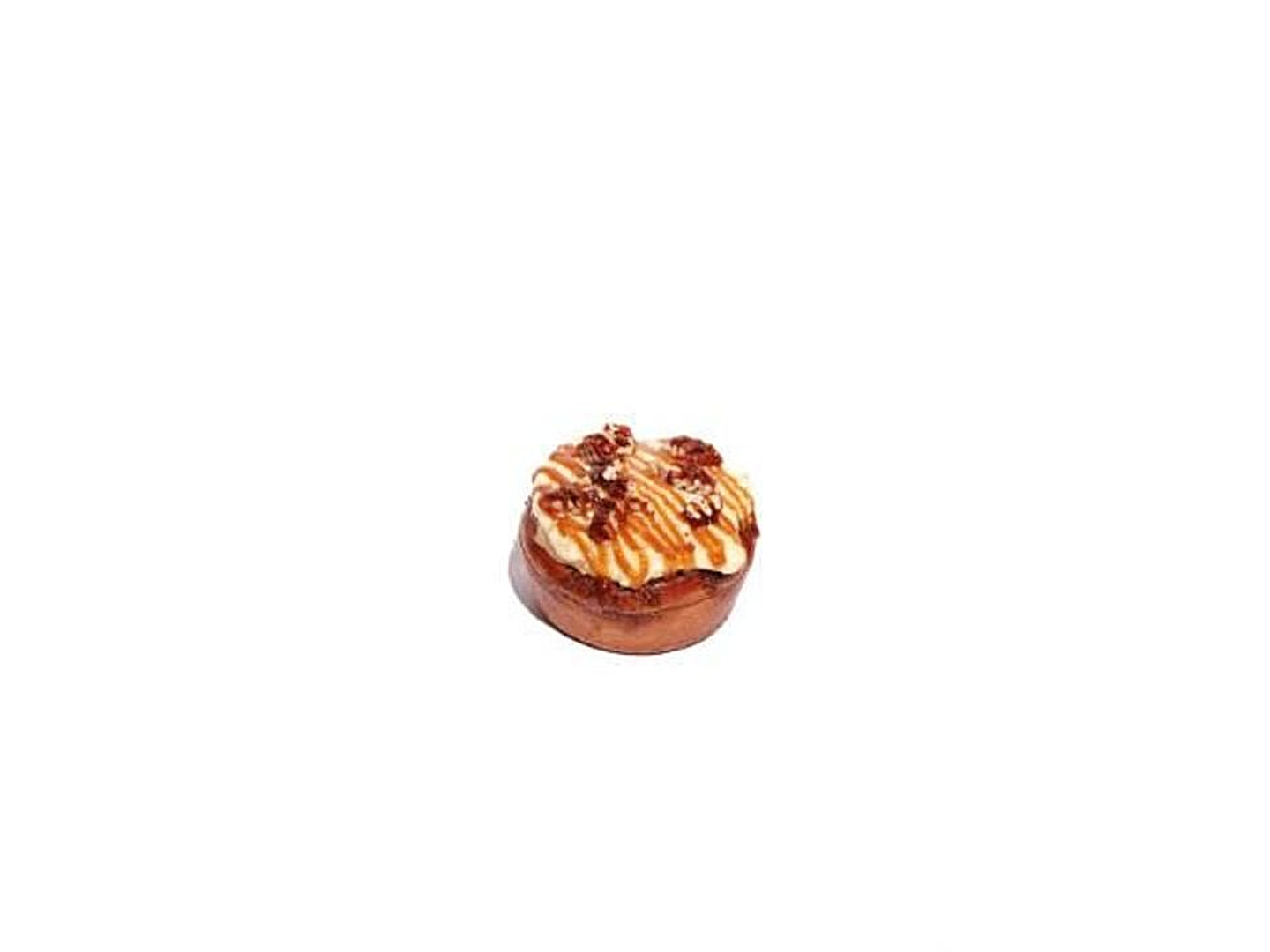 Cinnamon Roll With Pecan With Caramel