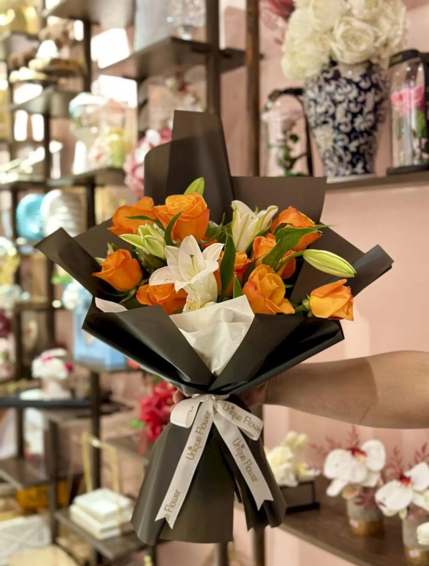 باقه الورد الاورنج