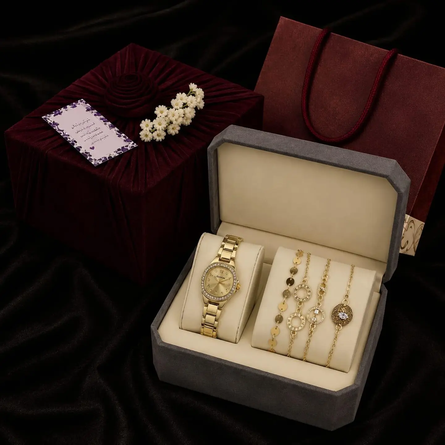 Women's Watch With A Bouquet Of Roses 22