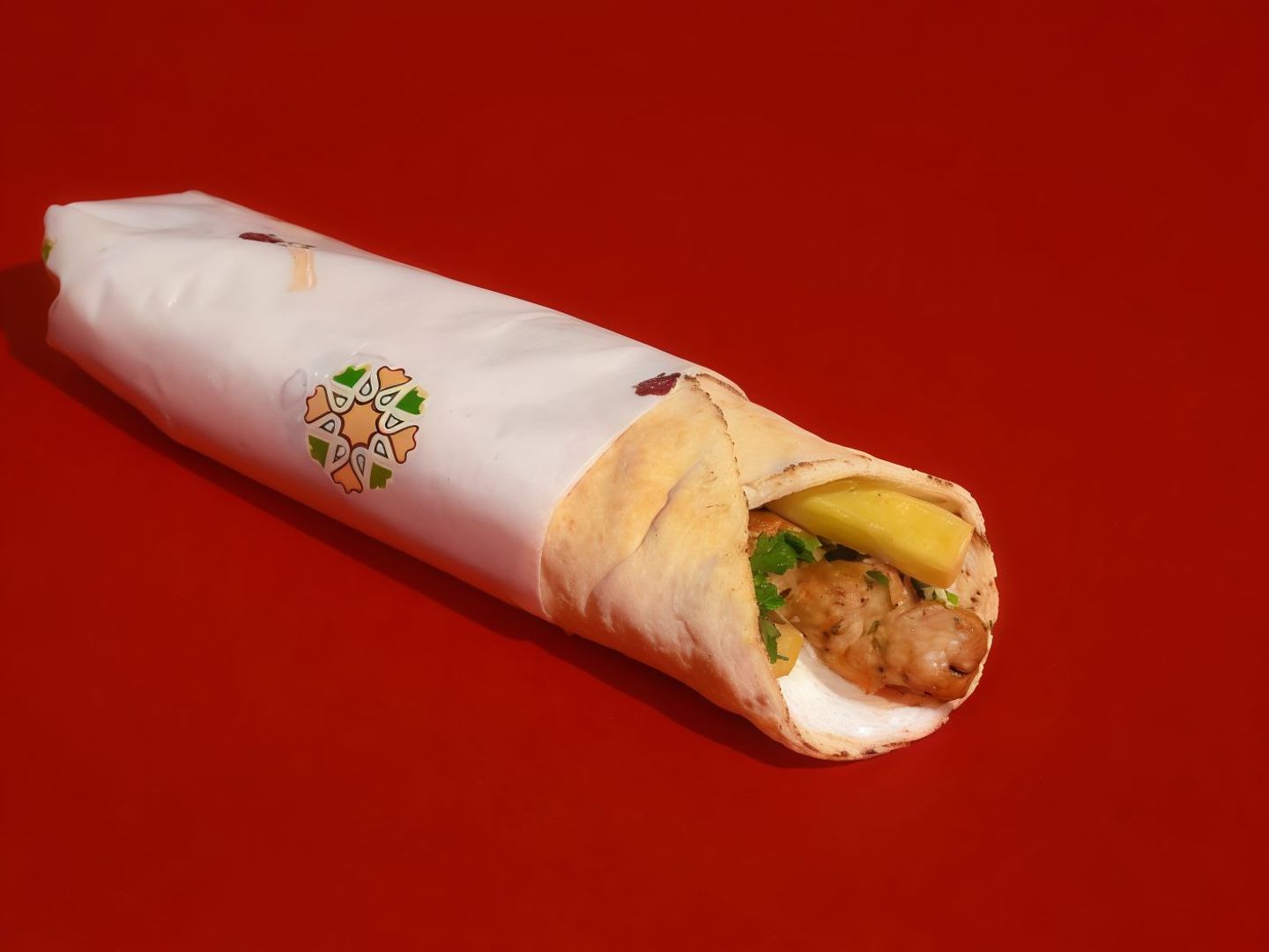 كباب دجاج خبز لبناني