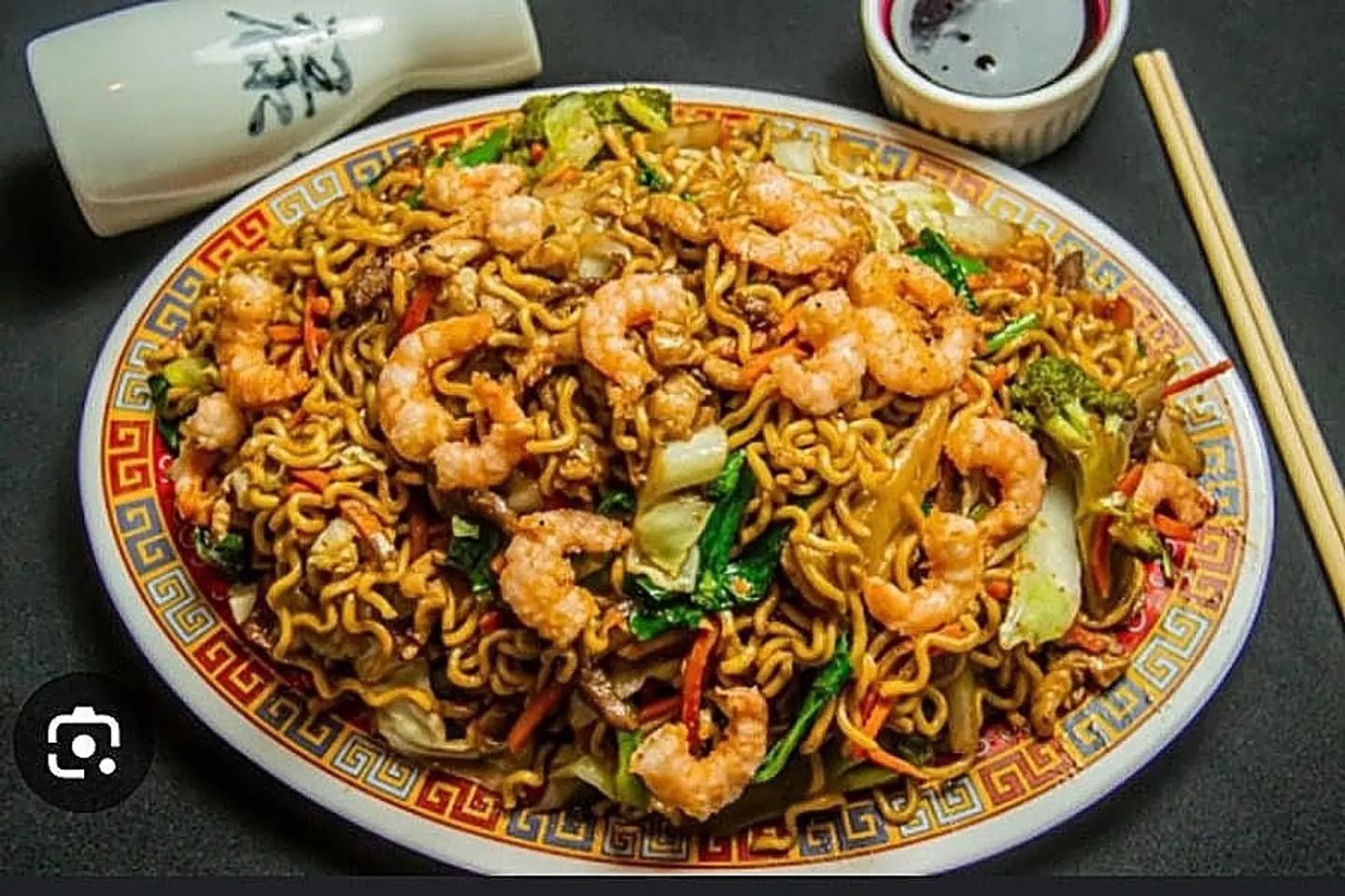 نودلز مقلية عادية