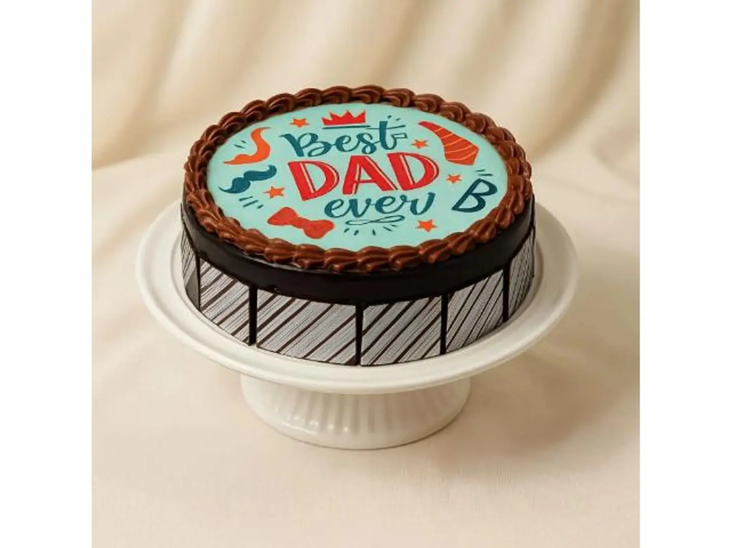 Best Dad Ever Chocolate Design Cake