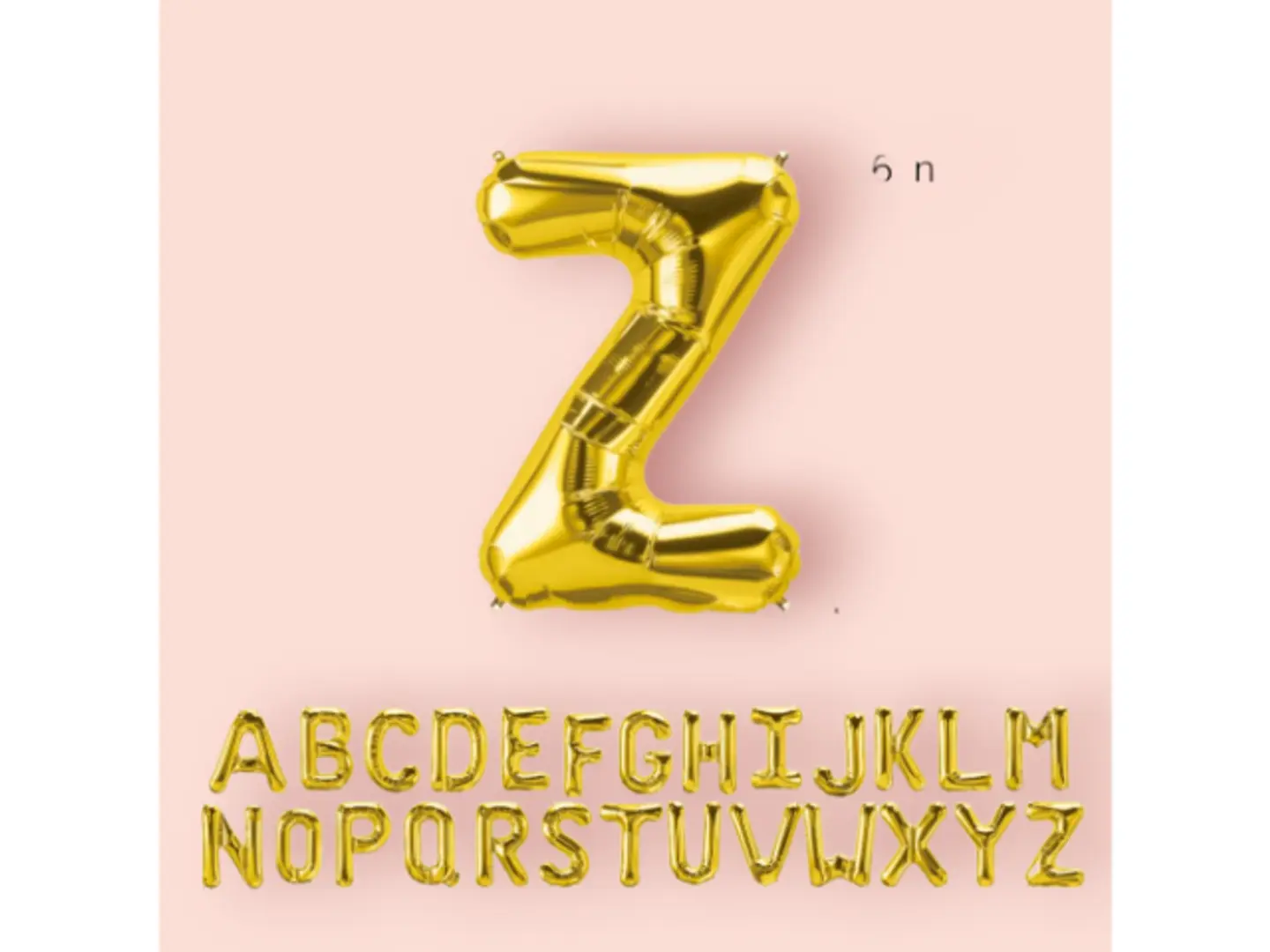 Gold Letter Balloon