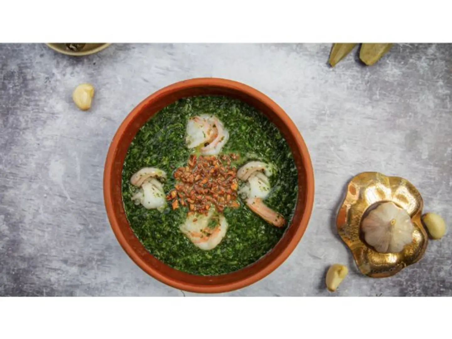 Shrimp Mulukhiyah