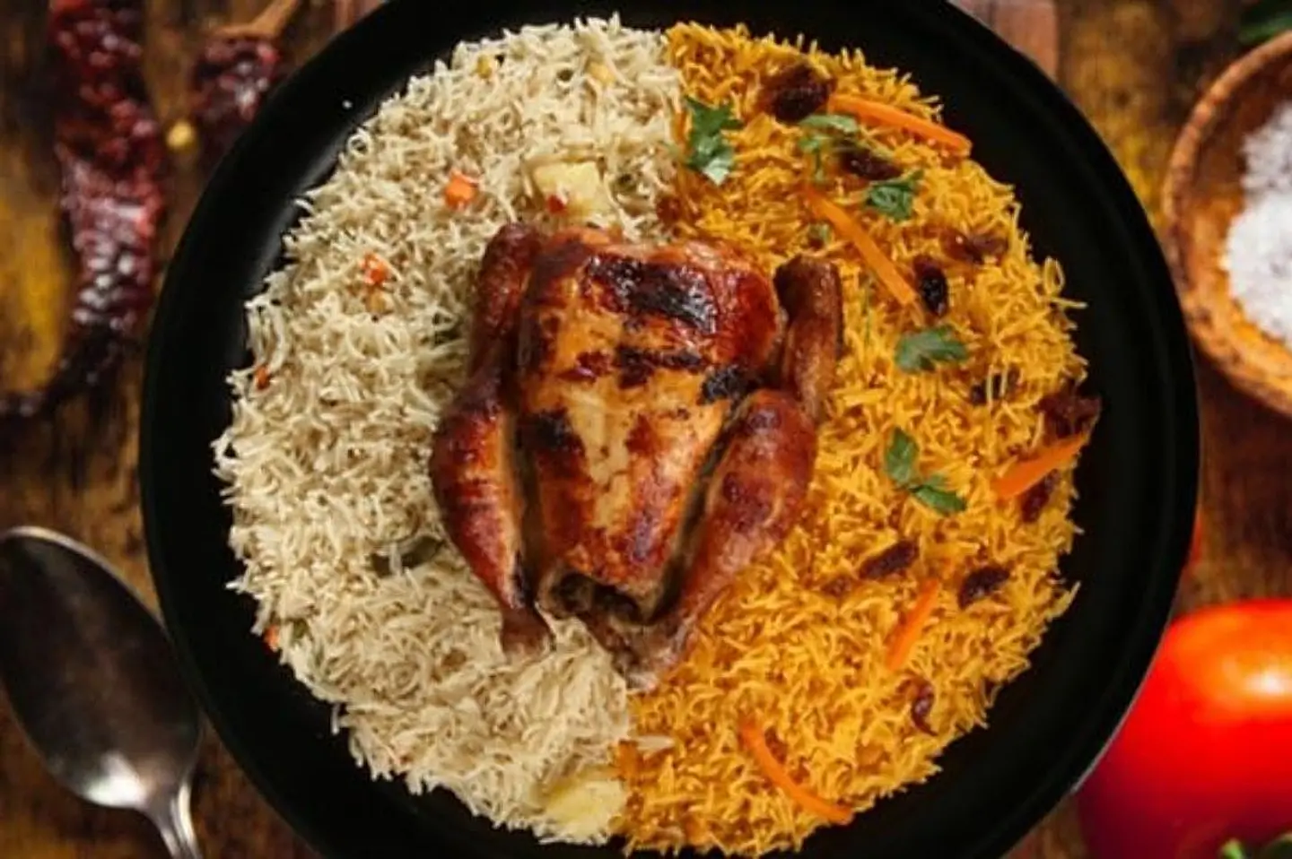 حبة شواية مع الأرز