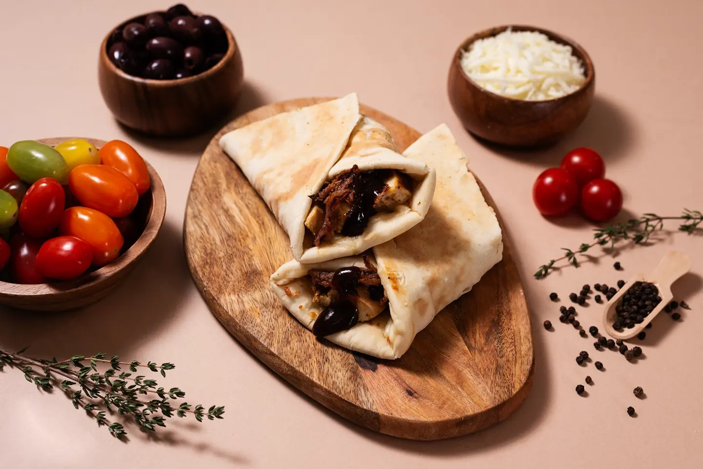 دجاج باربكيو - مطوية