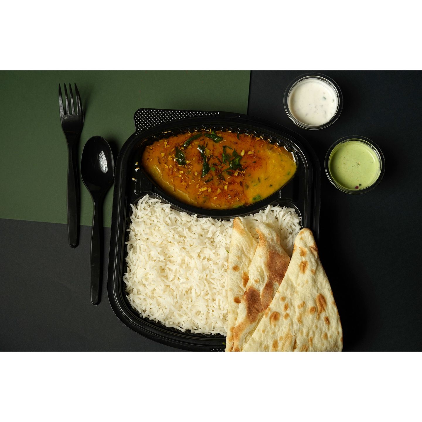 Daal/Lentil Tadka  Rice Meal