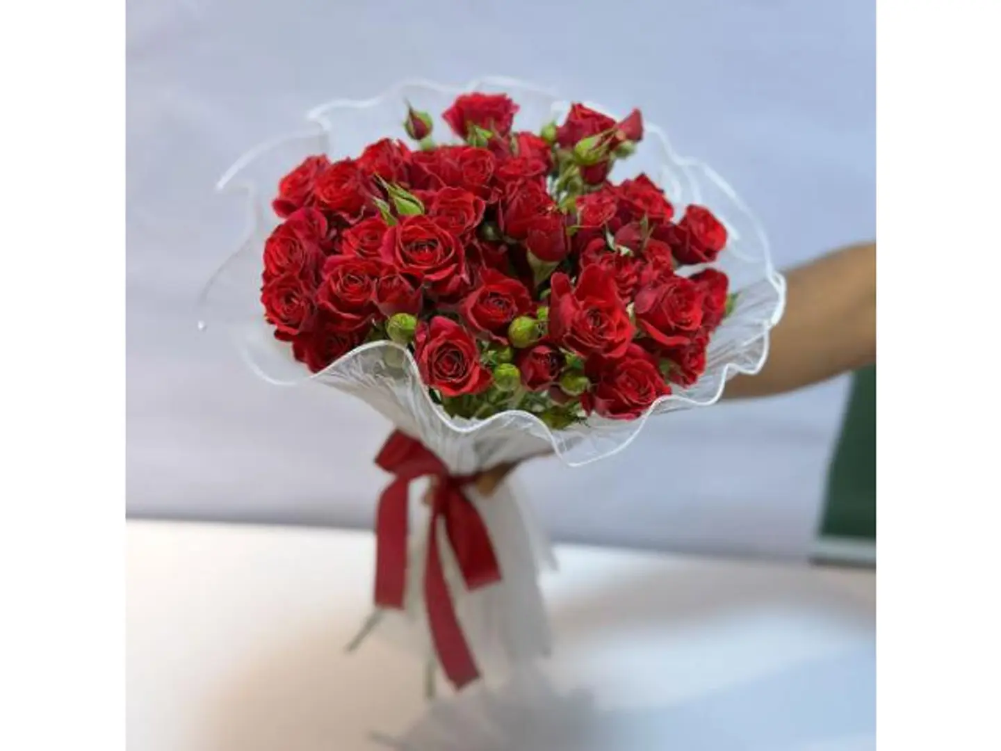 Baby Rose Bouquet, Natural Royal Red, 225