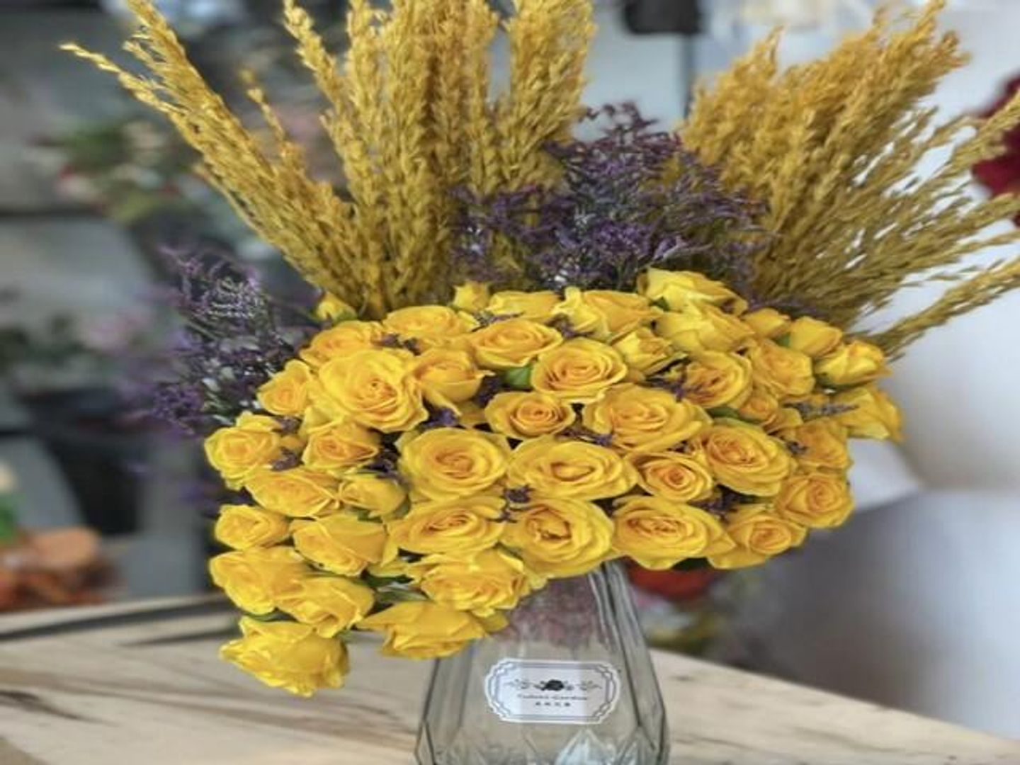 Yellow Beauty Vase