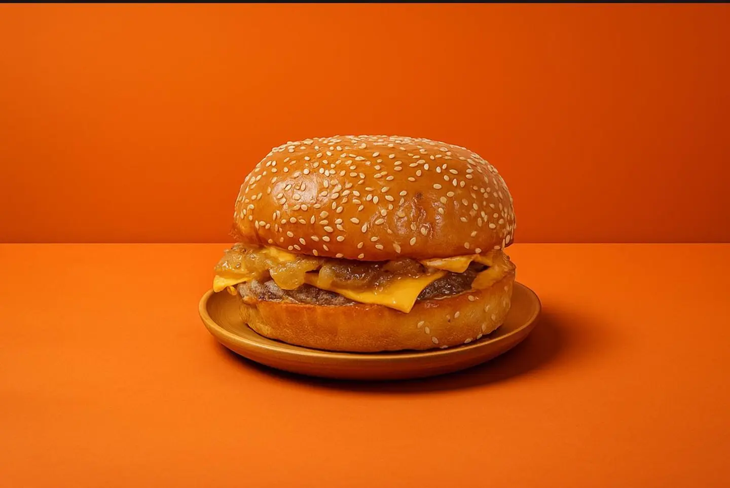 Caramelized Onion Beef Burger