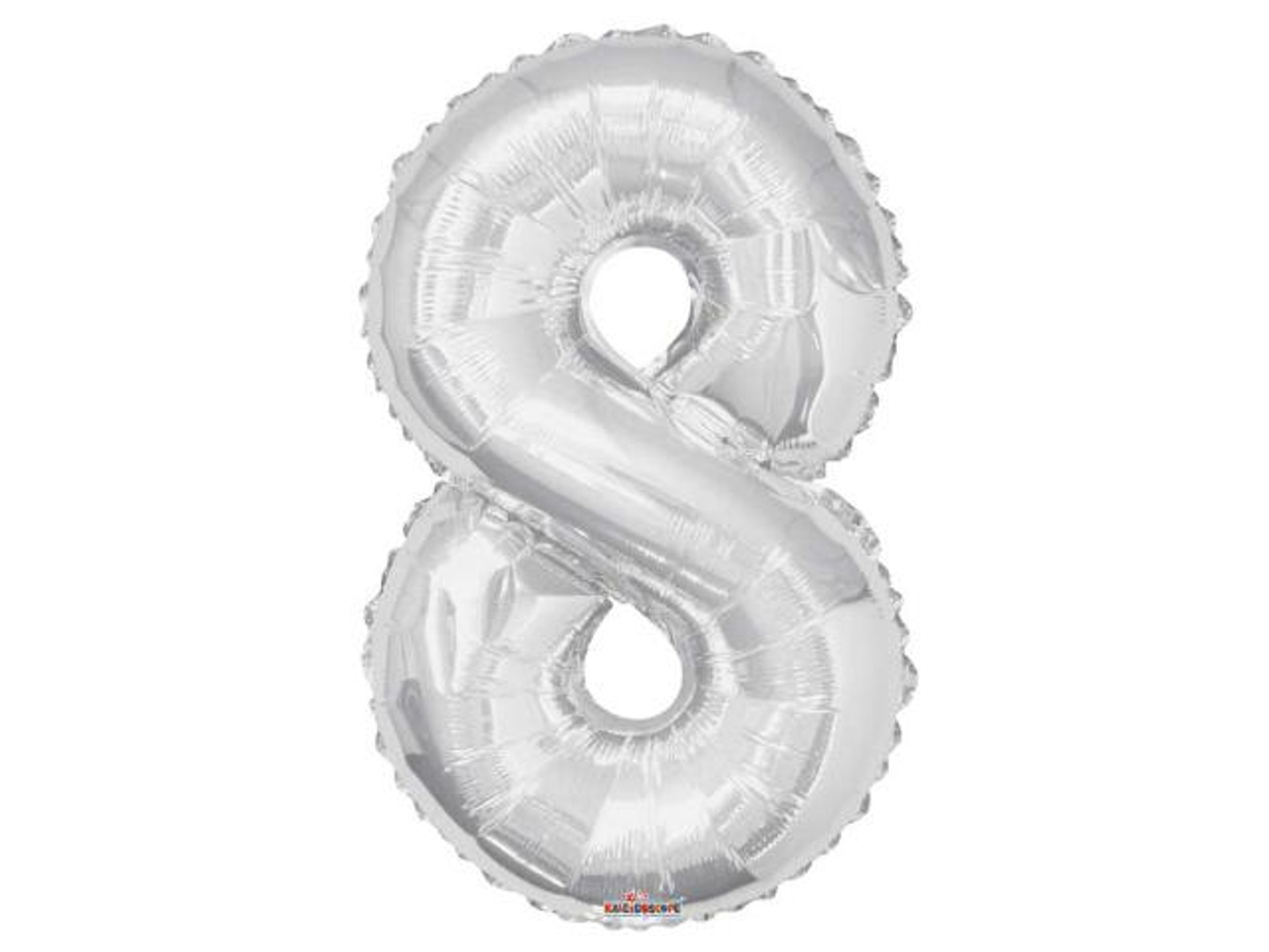 بالون رقم 8 فضي