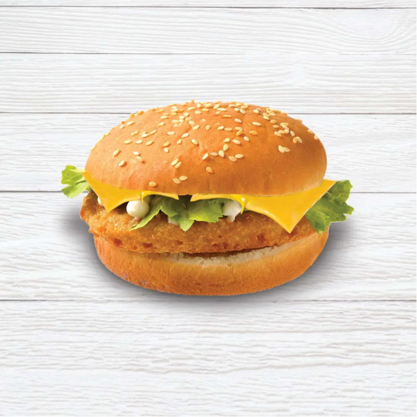 برجر دجاج مع جبنة