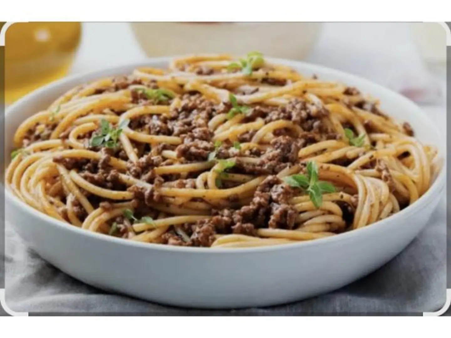 اسباغيتي لحم مفروم