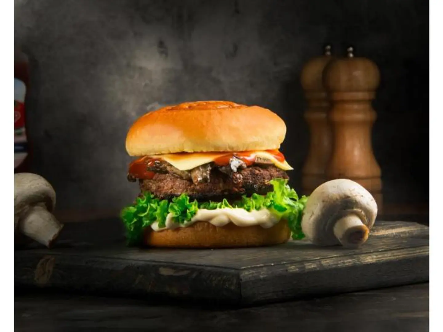 Mushroom Beef Burger