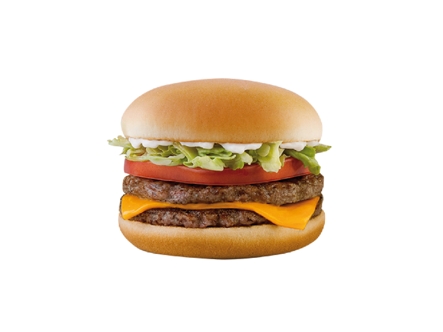 Double Beef Burger Meal With Cheese