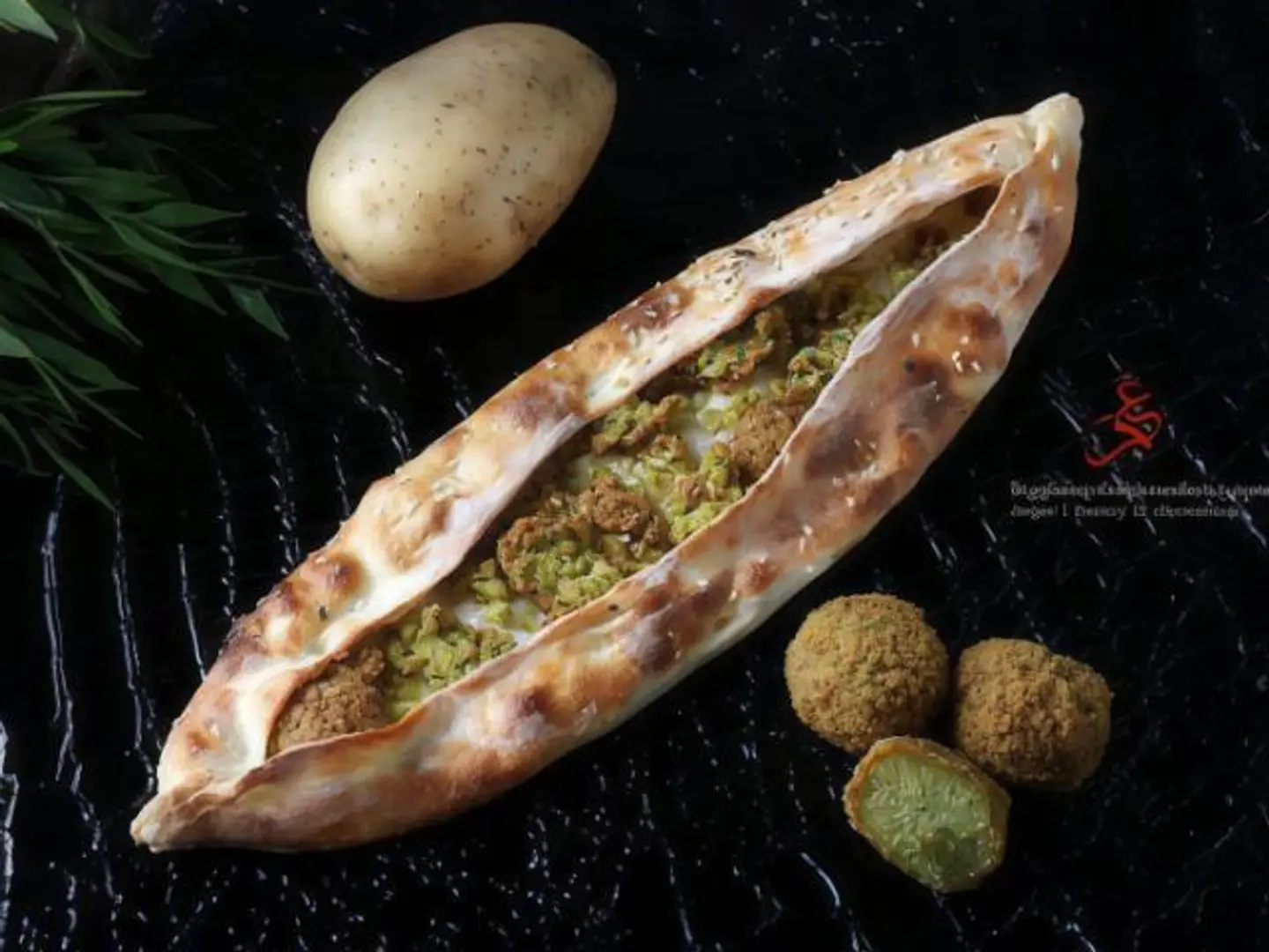 Potato Pie With Falafel