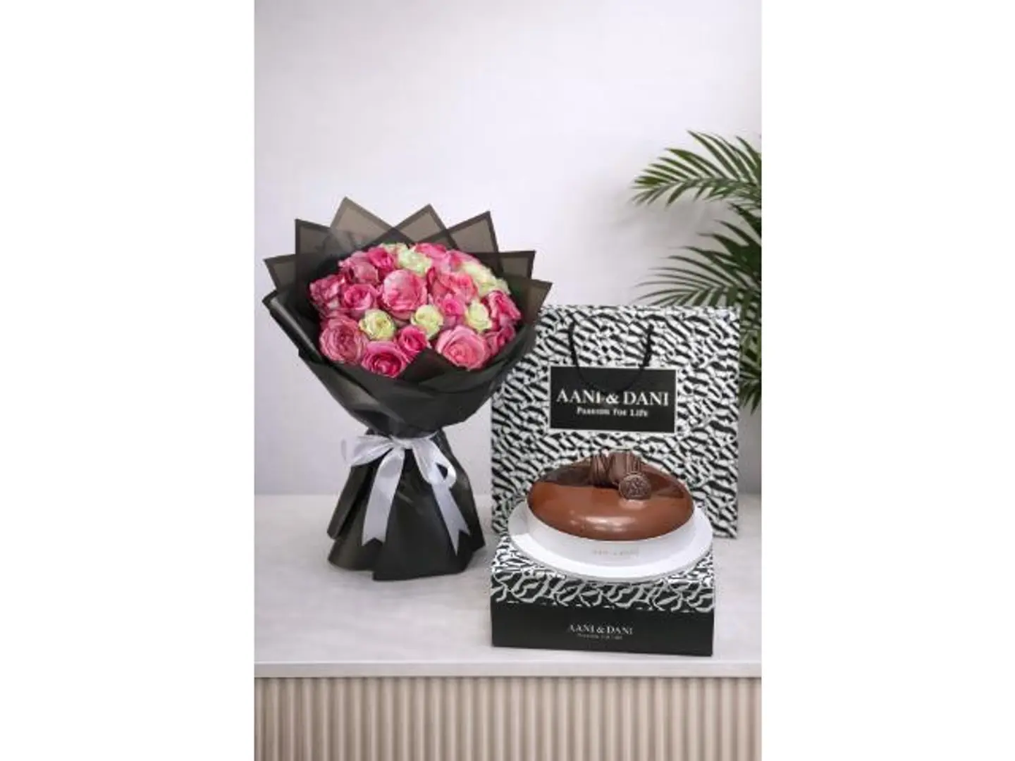 A Bouquet Of Roses And A Cake For Me And Dani 5