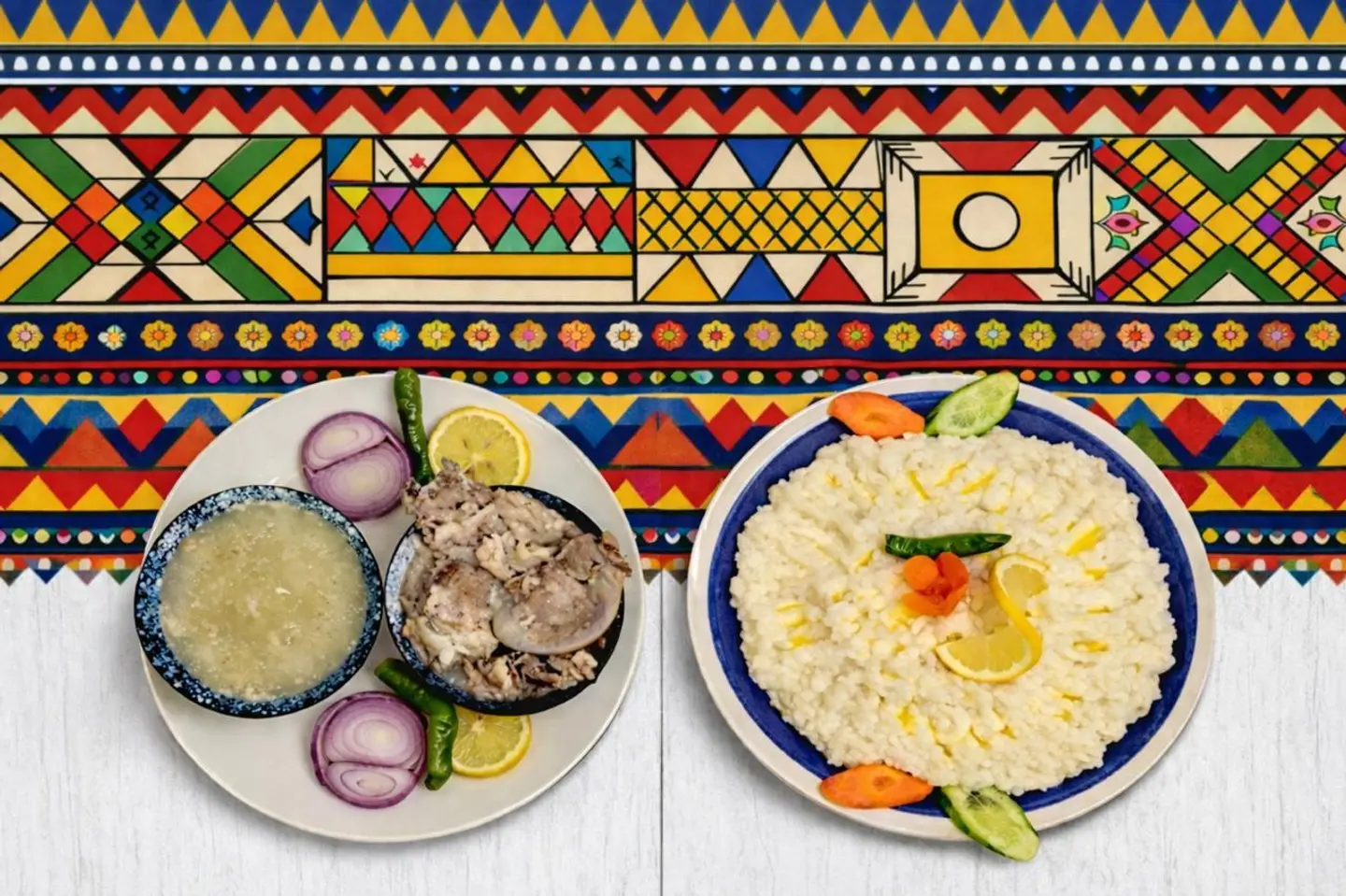 سليق مع اللحم والمرق