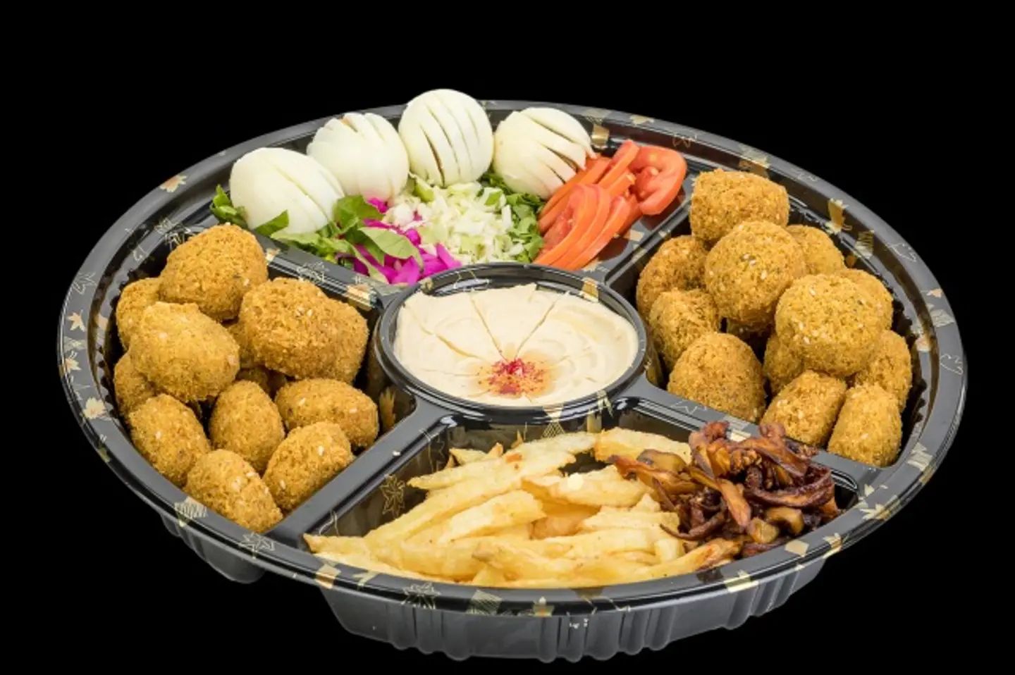 صحن فلافل مشكل