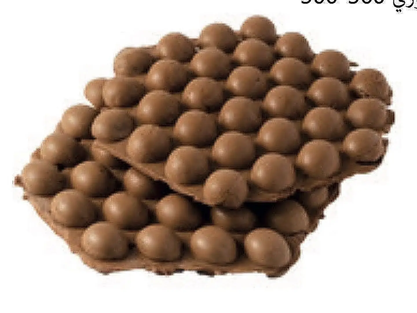 كعكة البيض مع البابول والشوكولاتة