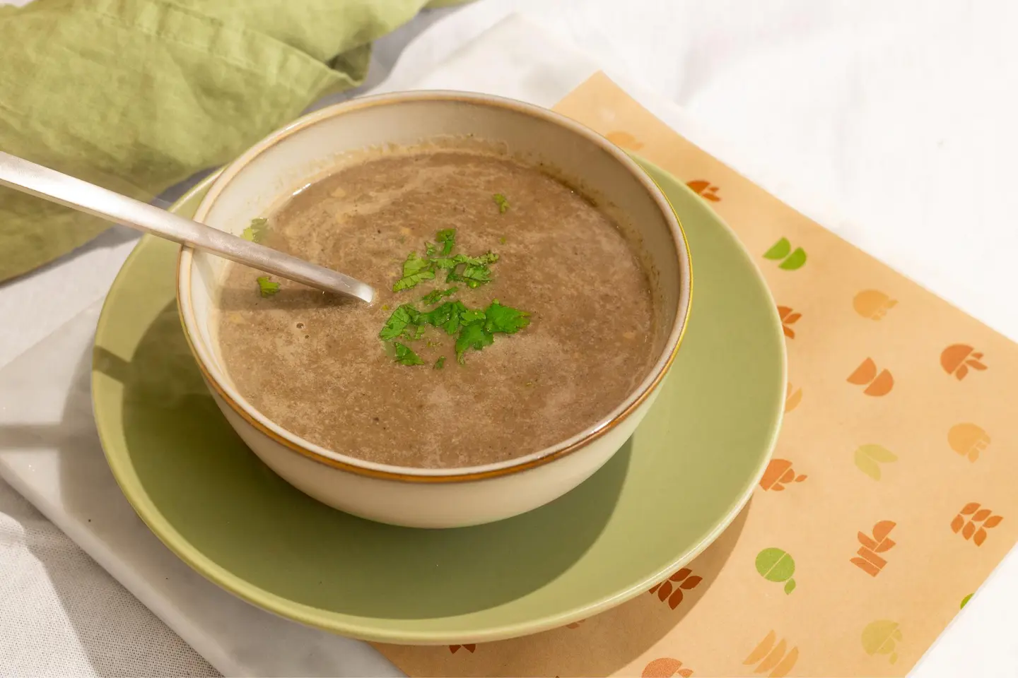 شوربة المشروم الكريمية
