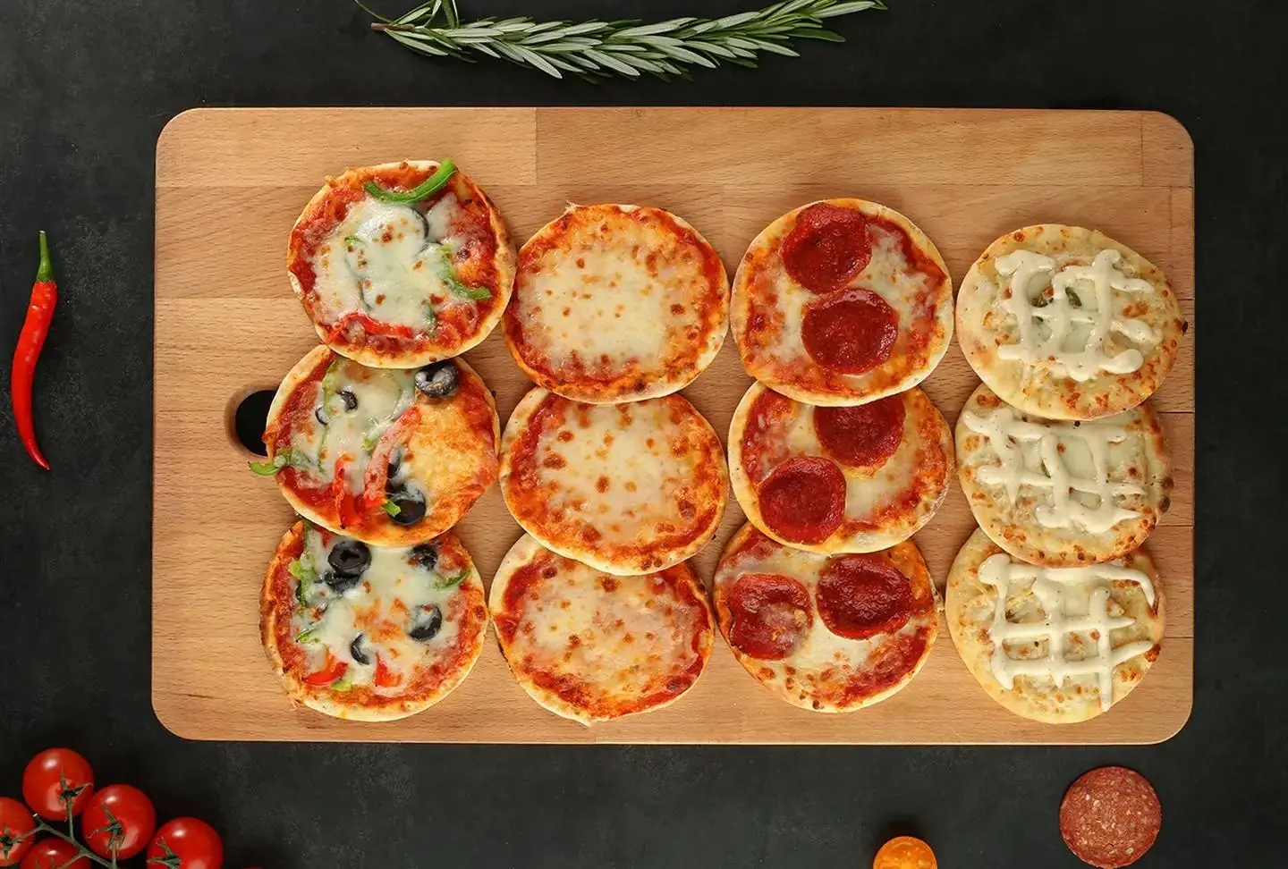 Dozen Mixed Pizzas