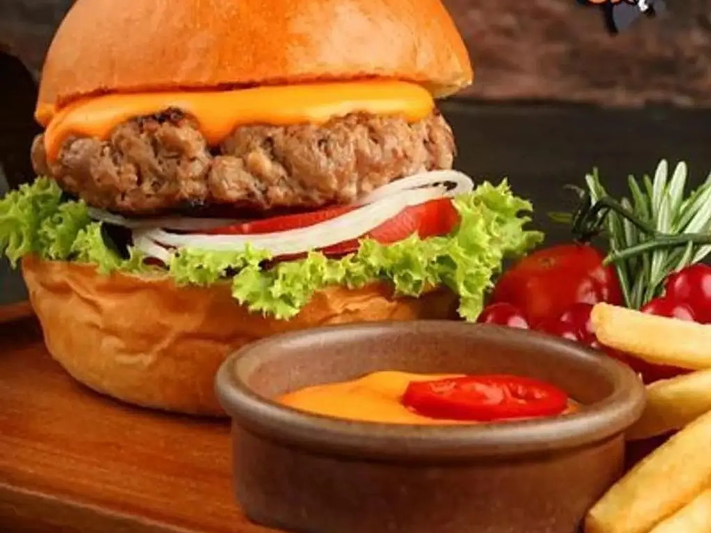 وجبة برجر لحم