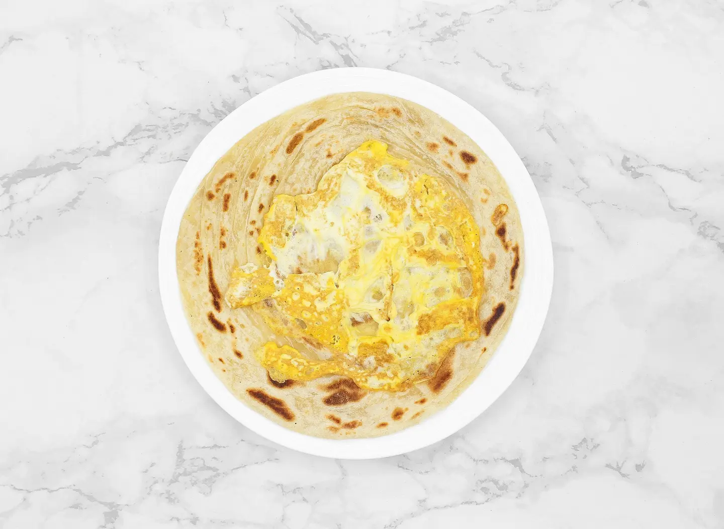 Paratha Bread Fried Eggs