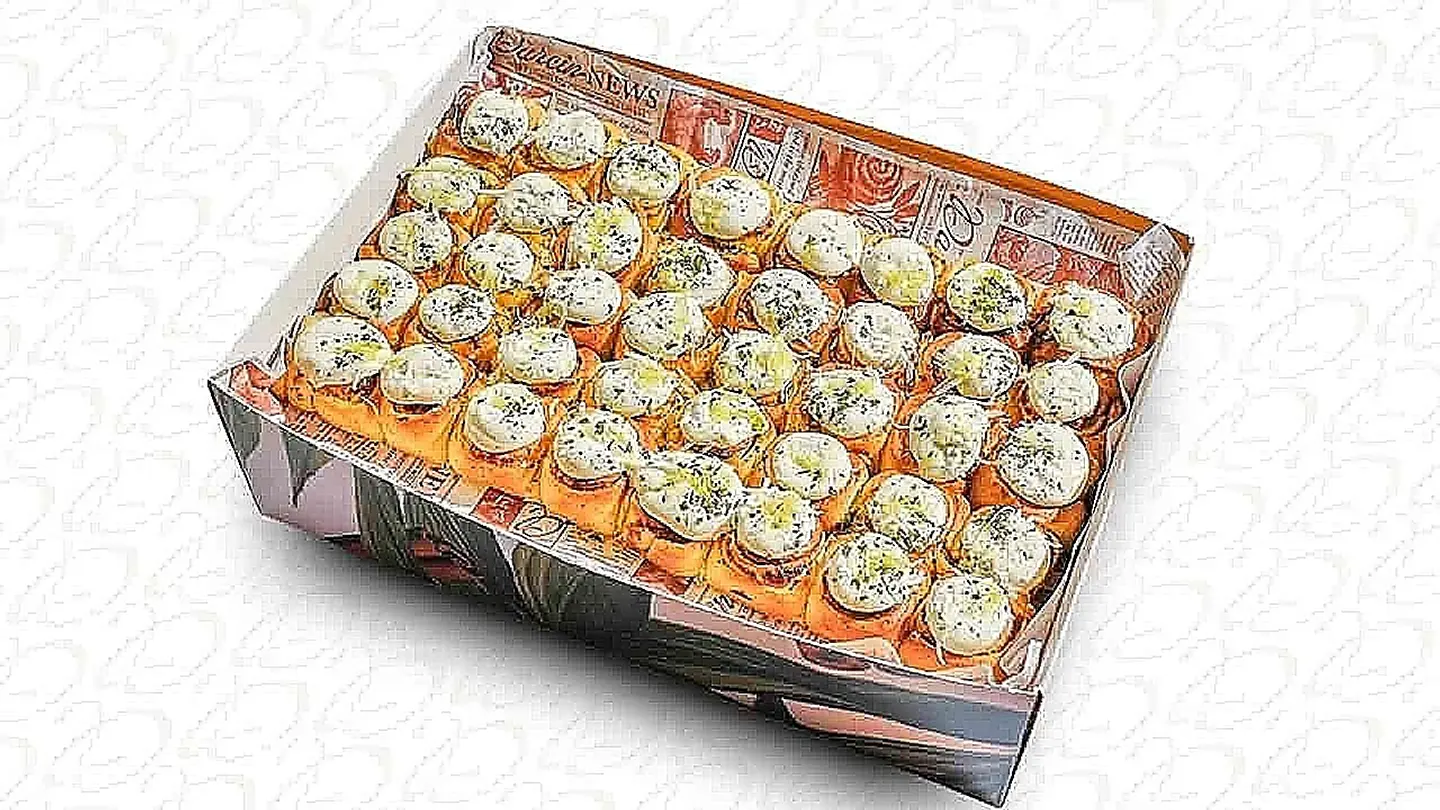 Mini Cinnamon With Feta Cheese And Mint (40 Pcs )
