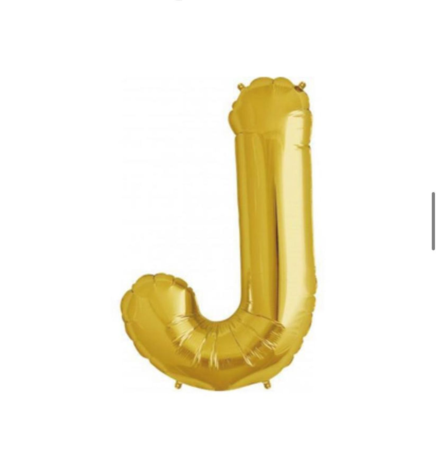 Letter J Gold Balloon