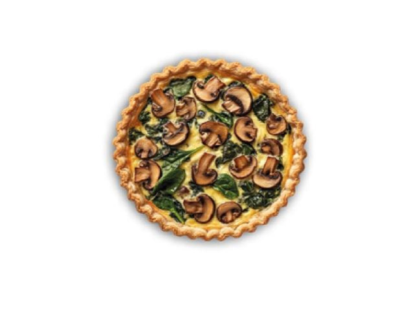 Mushroom Spinach Quiche