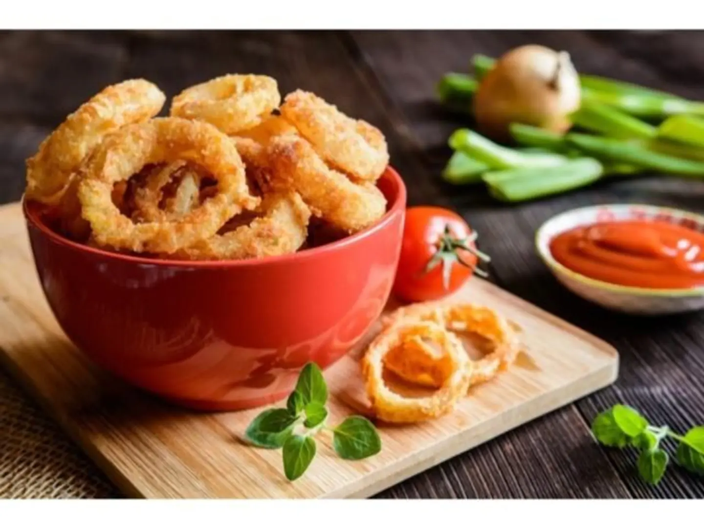 حلقات بصل مقلية