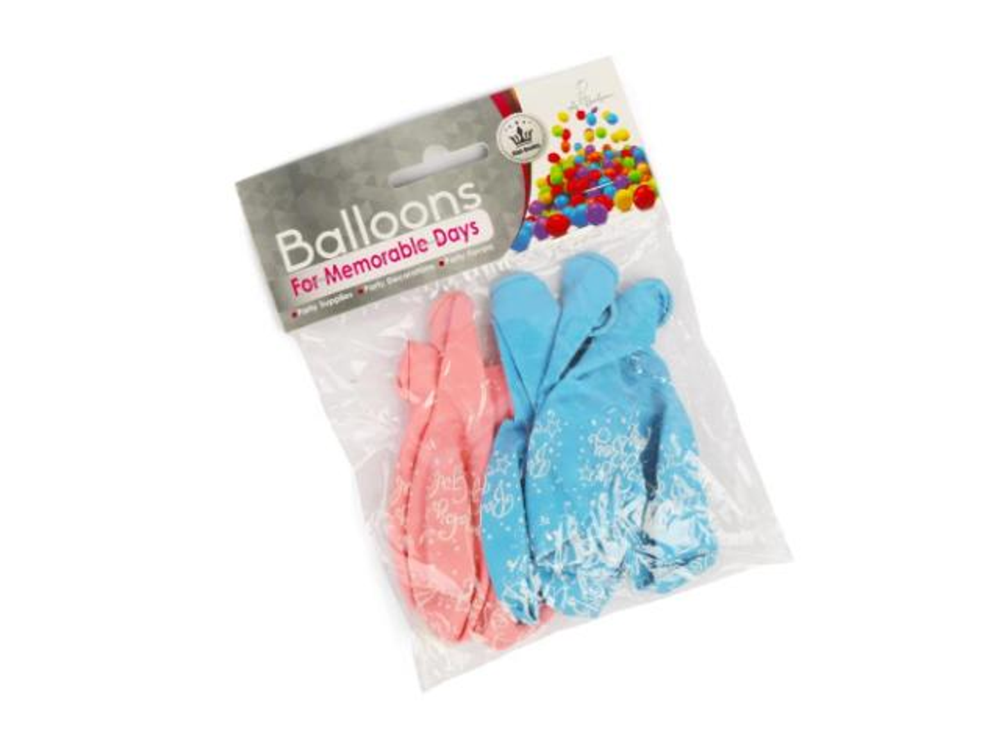 Gender Reveal Balloon With Blue And Pink Balloons